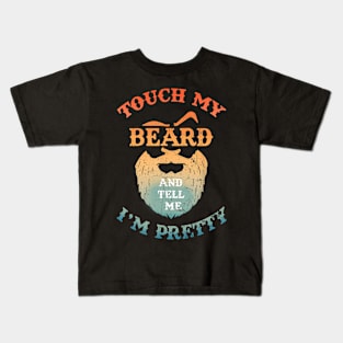 Beard Design For Men Dad Bearded Men Beard Lover Kids T-Shirt